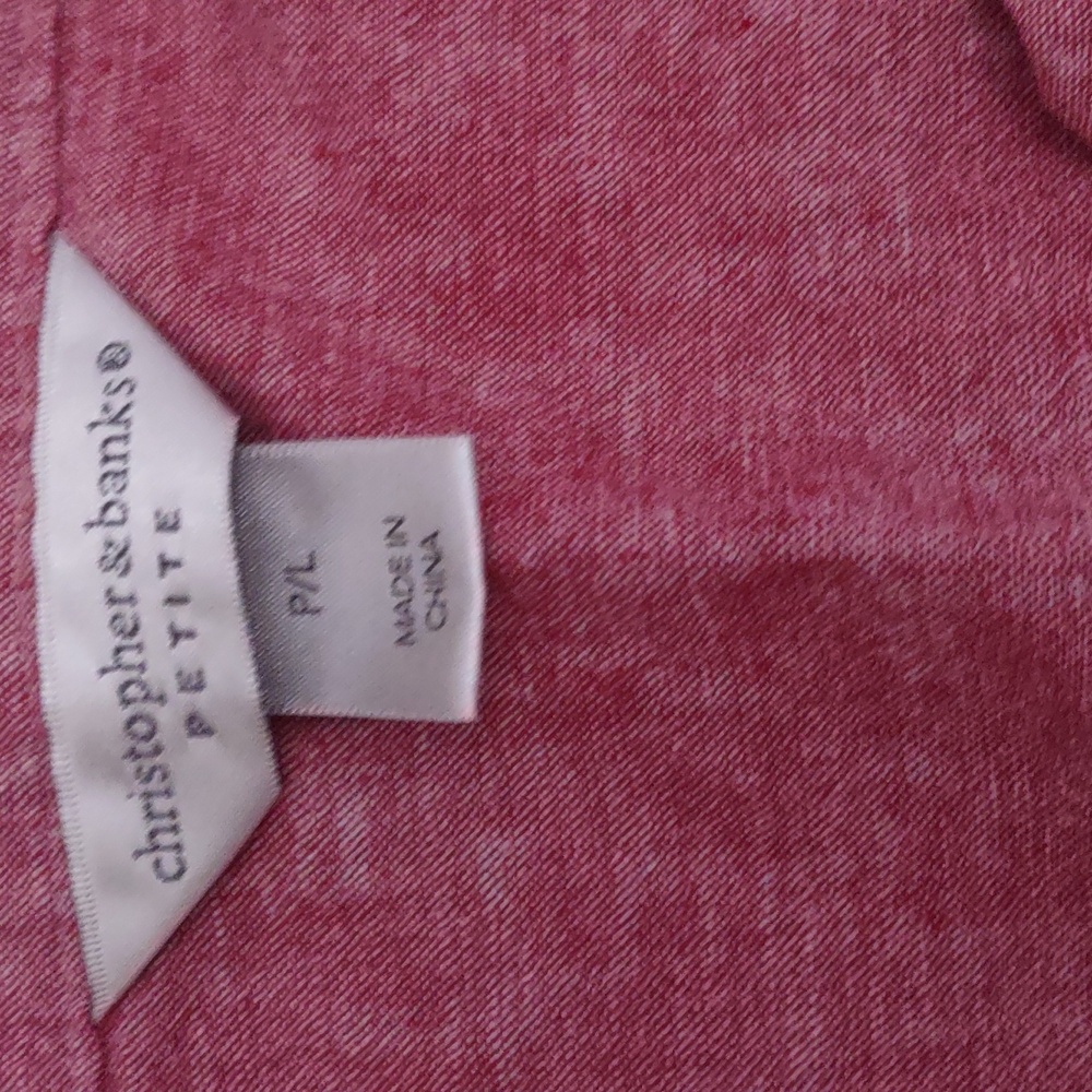 Nwot Christopher & banks blouse size petite large - Picture 2 of 2